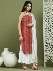 Foil Printed Rayon Kurta Palazzo Dupatta ( JOKPL 2137W D31W 1586 Red )