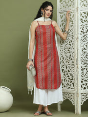 Foil Printed Rayon Kurta Palazzo Dupatta ( JOKPL 2137W D31W 1586 Red )