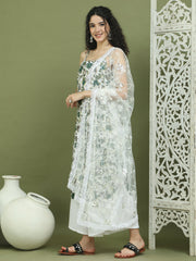 Foil Printed Rayon Kurta Palazzos With Dupatta ( JOKPL 2137W D67W 1573 Green )