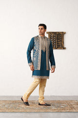 Men's Embroidered Waistcoat and Kurta Pyjama