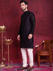Woven Design Nehru Jacket With Kurta Pyjama Set ( JOKPWC 636B 4088 Silver )