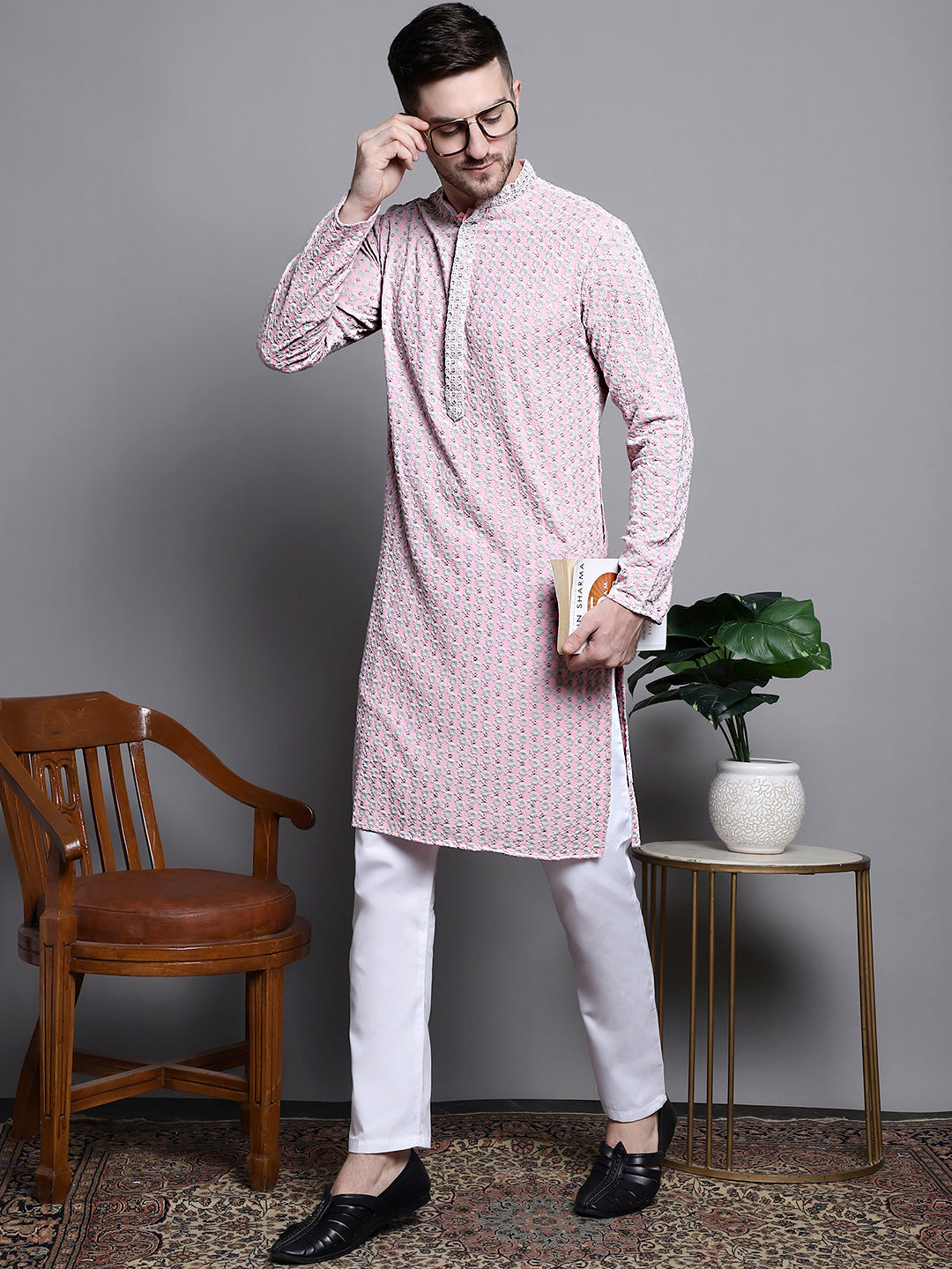 Pink Kurta Pyjama Set