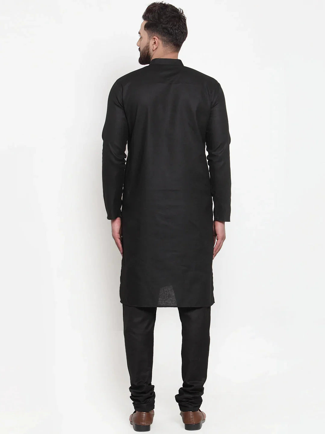 Jompers Mens Solid Dobby Kurta Payjama Set