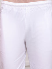 Embroidered Cotton Kurta with Pyjama ( JOKP P 5099White )
