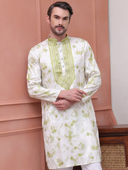 Stone Print With Embroidered kurta Set ( JOKP P 5102Green )