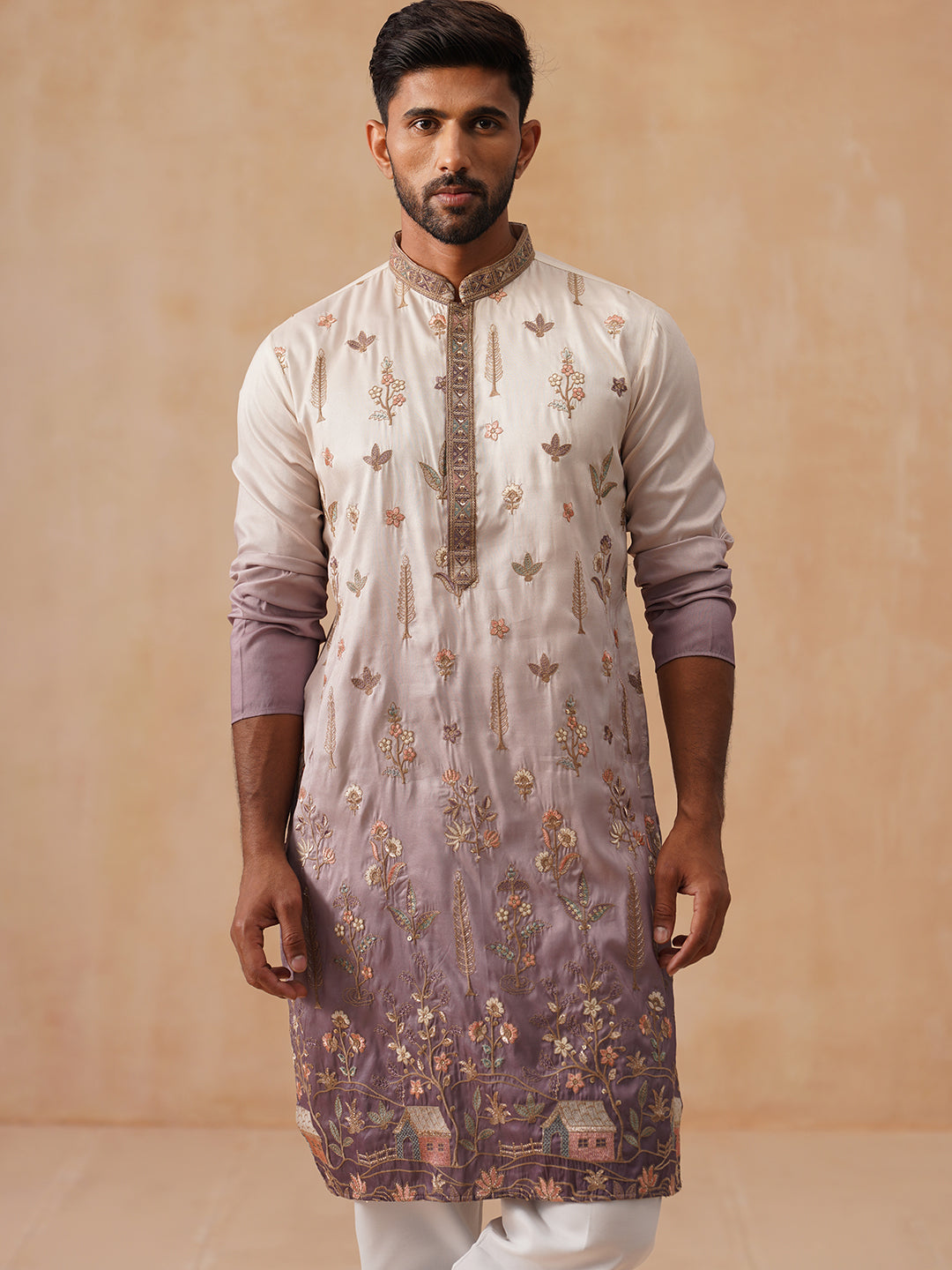 Men S Ombre Kurta With Pyjama