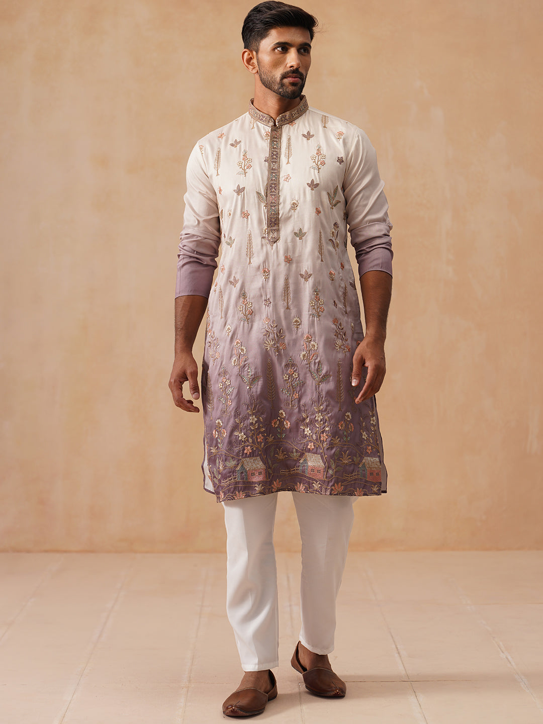 Men S Ombre Kurta With Pyjama