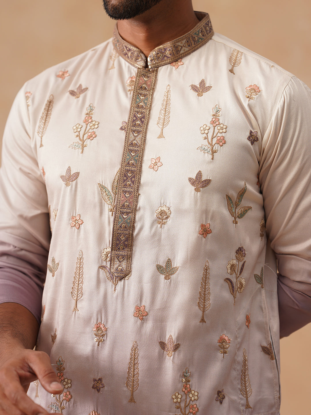 Men S Ombre Kurta With Pyjama