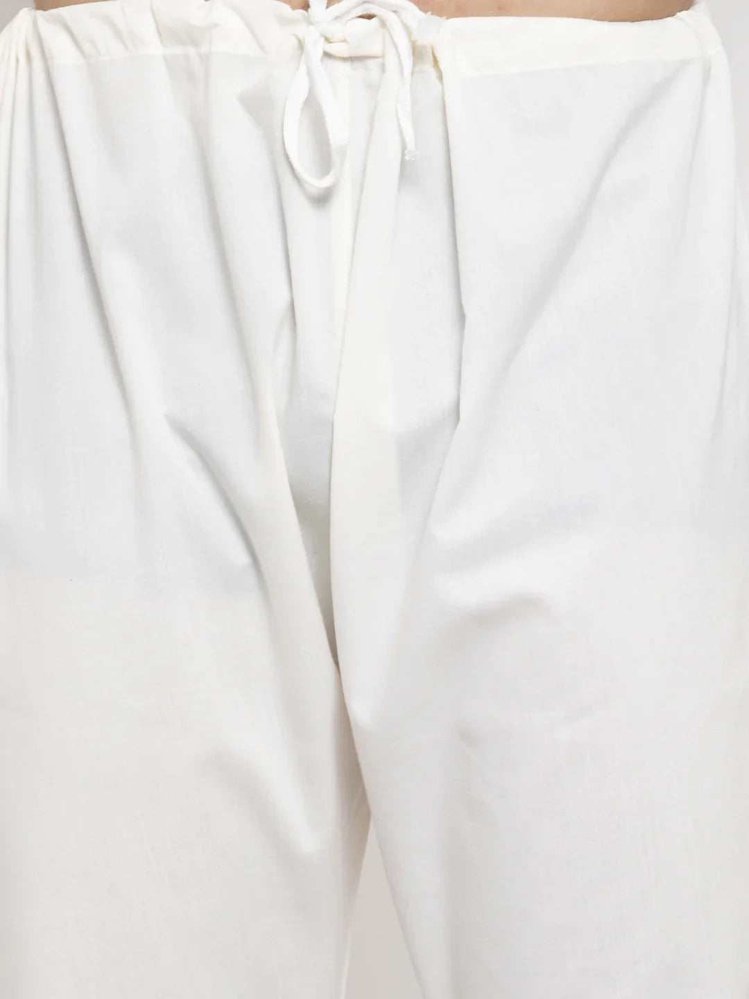 Jompers Men Cream Chikan Kurta With Churidar 561 Cream