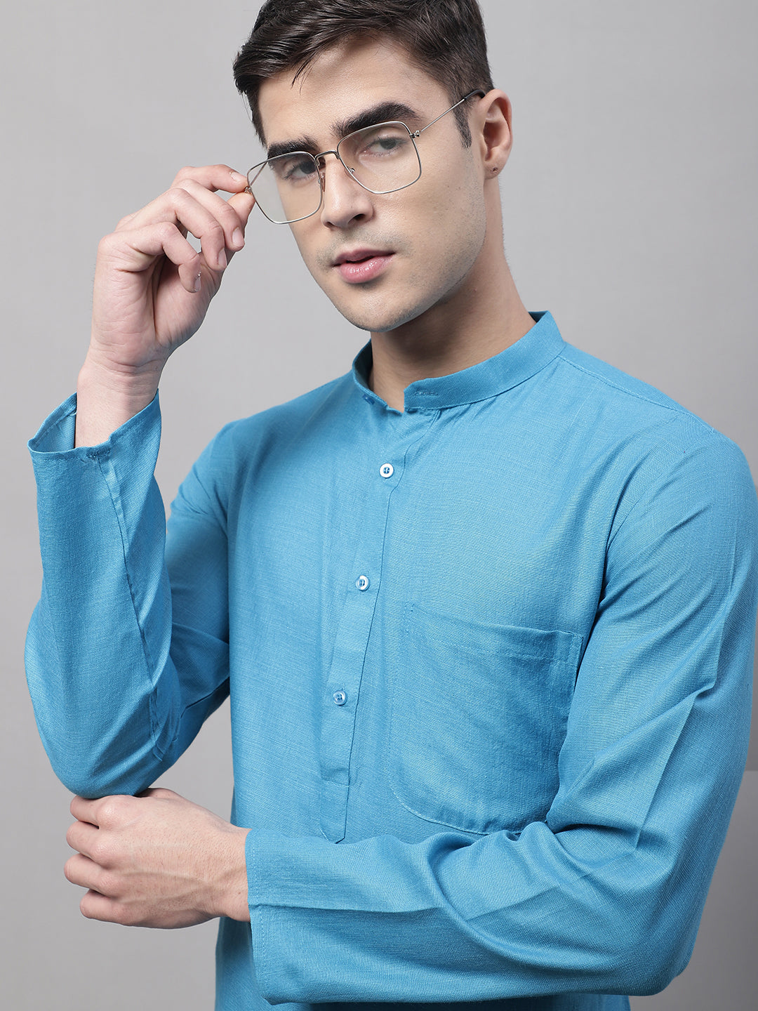 Jompers Mens Cotton Solid Kurta Payjama Sets