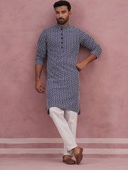 Floral Embroidered Kurta With Churidar