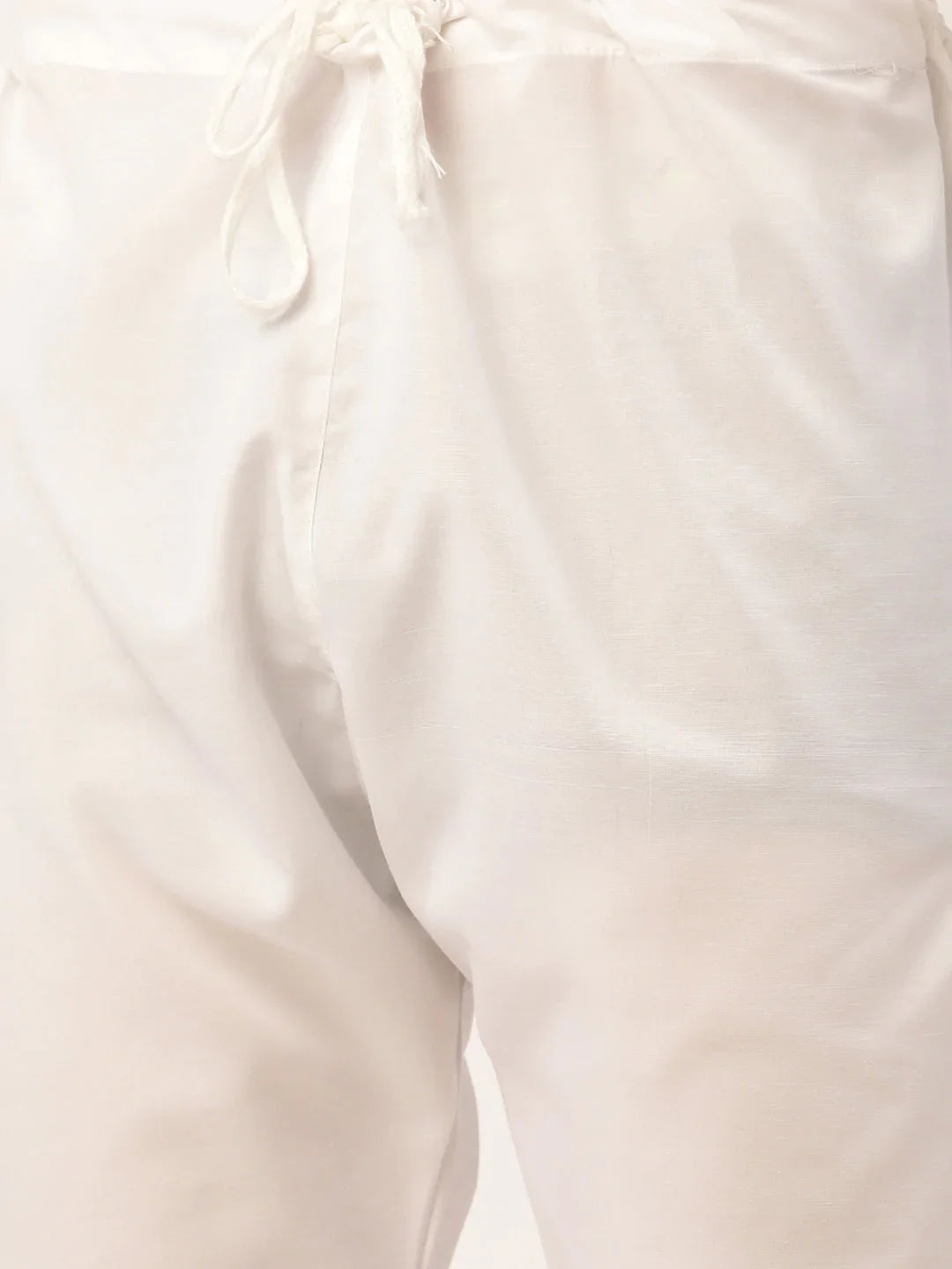 Jompers Mens Grey White Embroidered Straight Kurta Pyjama Set