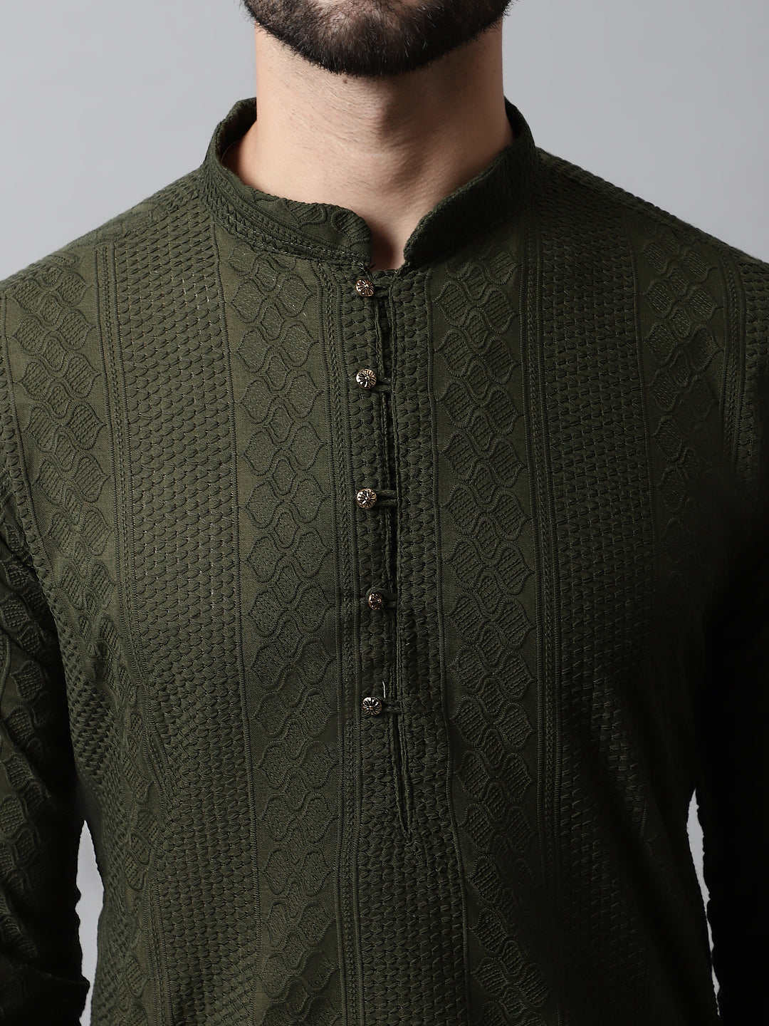 Jompers Mens Embroiderd Kurta Pajama