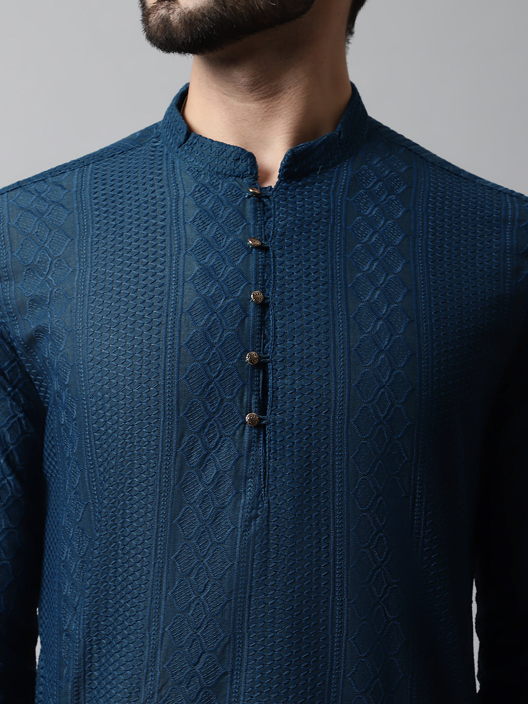 Jompers Mens Embroiderd Kurta Pajama