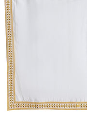Embroidered & Sequin Kurta Pyjama With Dupatta ( JOKP D 5091Mustard )