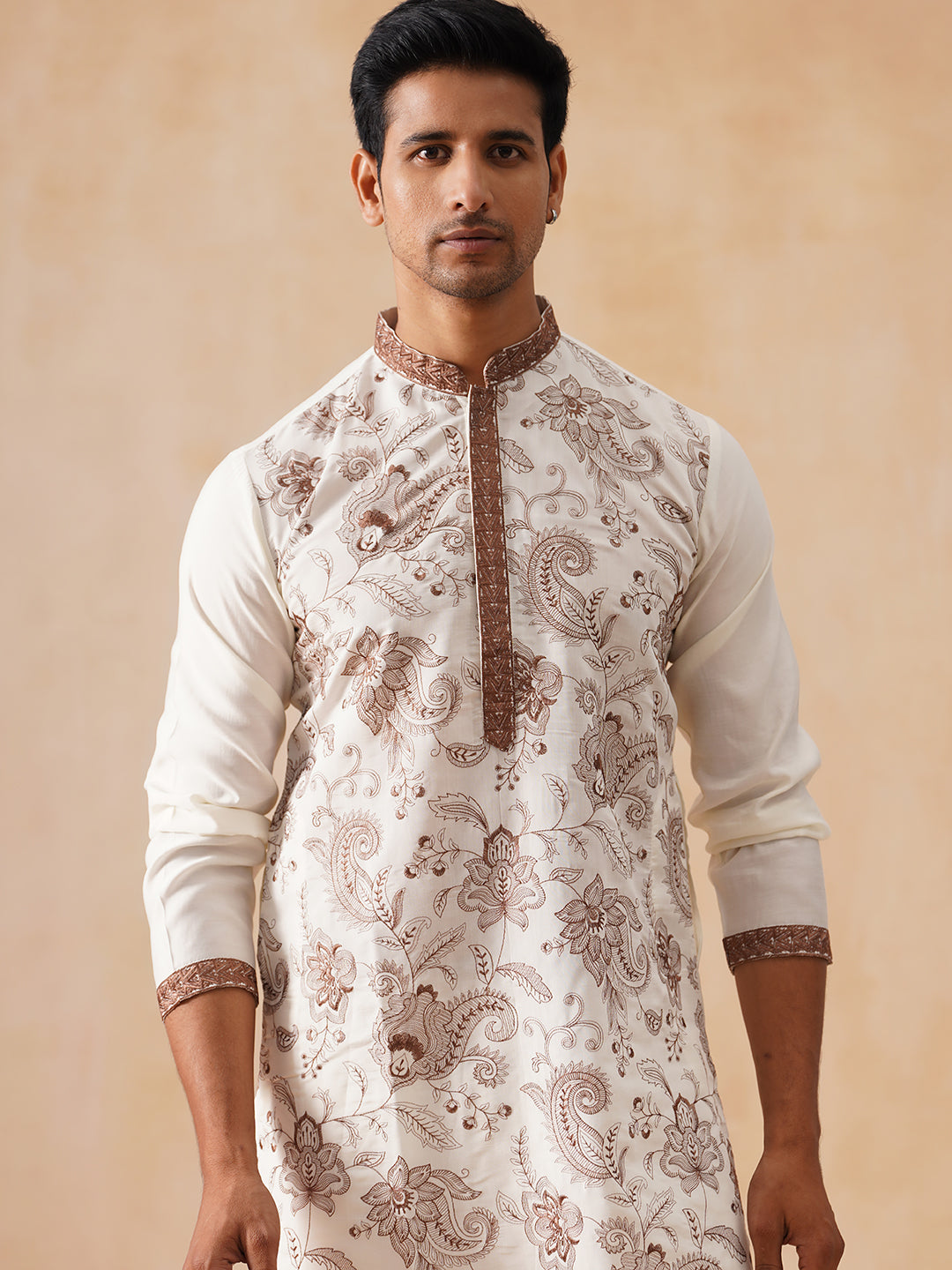 Traditional Embroidered Kurta For Men