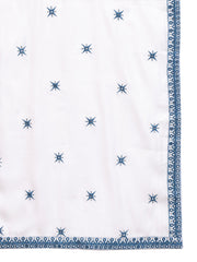 Embroidered Blue Silk Blend Kurta Salwar and Dupatta Set for Men ( JOKP SP-D 5077Peacock )