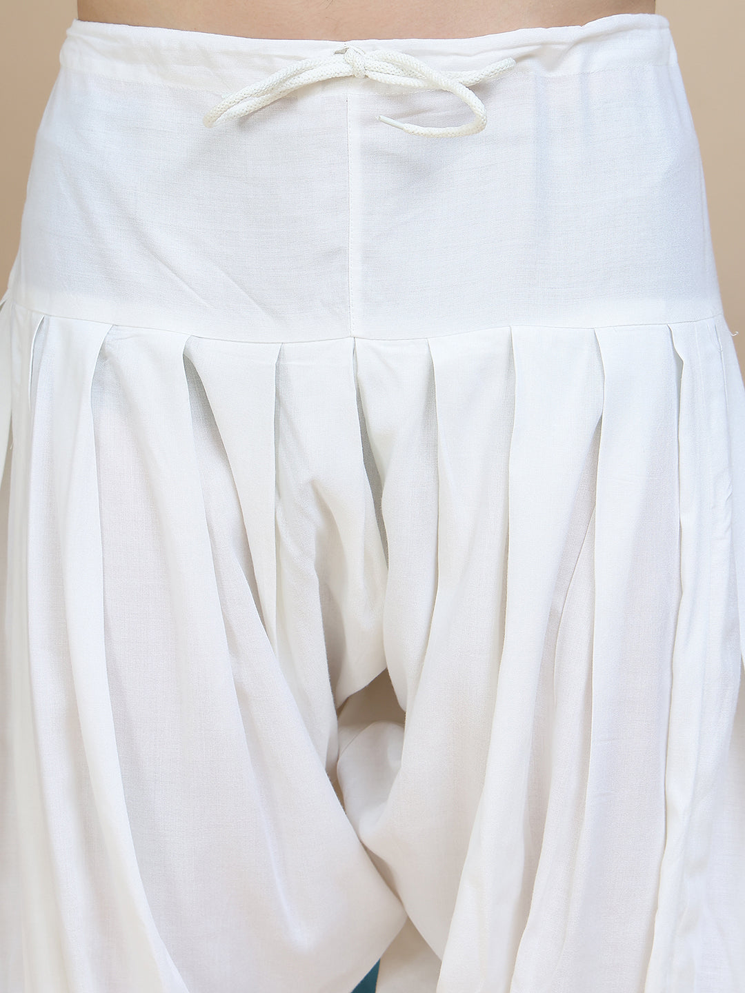 embroidered silk blend kurta with salwar