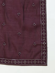 Embroidered Kurta Salwar and Dupatta Set for Men ( JOKP SP-W D 5088 Purple )