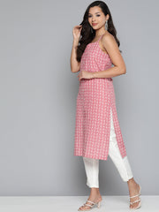 Floral Printed Red Kurta ( JOK 1499 Red )