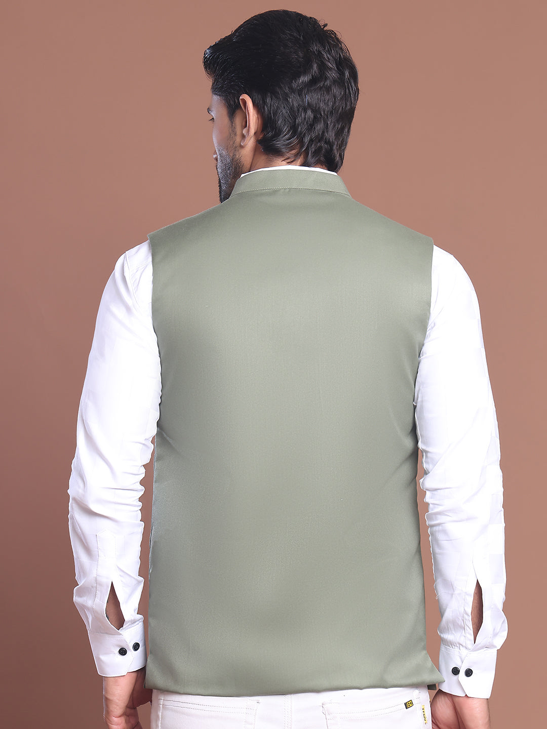 Solid Nehru Jacket For Men