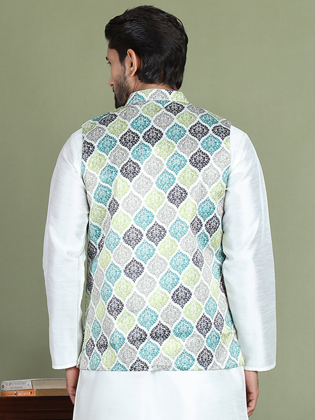 Floral Printed Nehru Jacketc