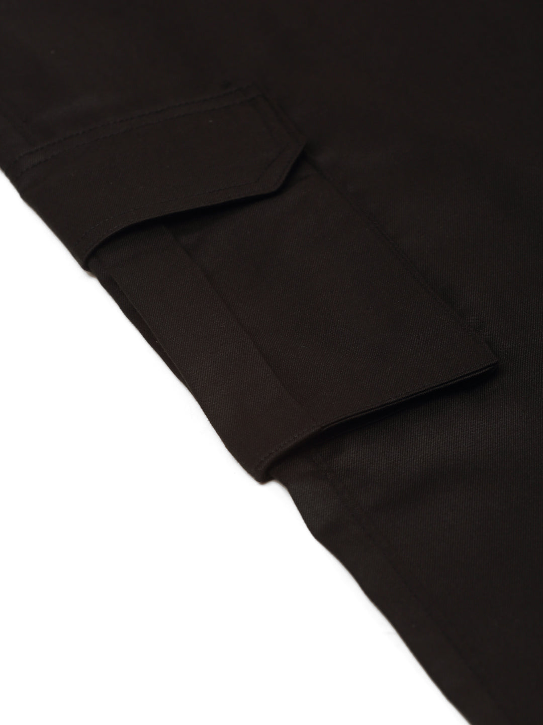 Jainish Mens Casual Cotton Solid Cargo Pants