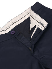 Men's Casual Cotton Solid Cargo Pants ( KGP 154Navy-Blue )