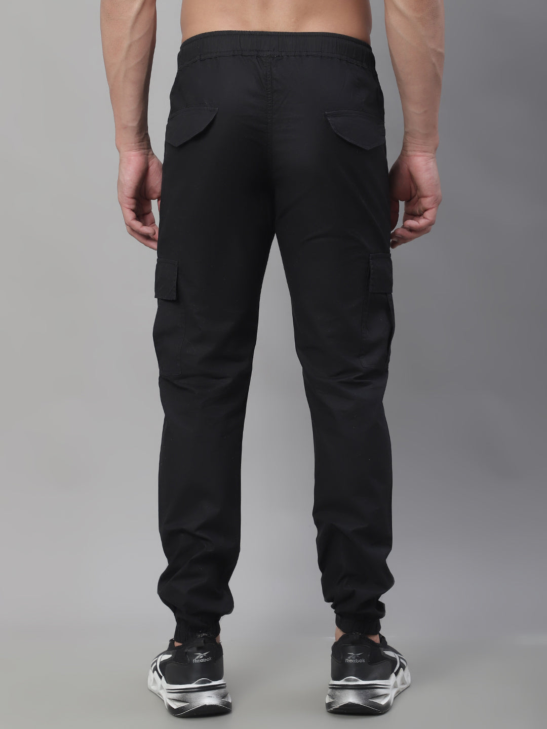 Jainish Mens Cotton Tapered Fit Casual Trouser