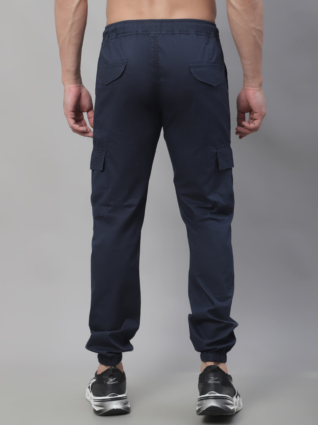 Jainish Mens Cotton Tapered Fit Casual Trouser
