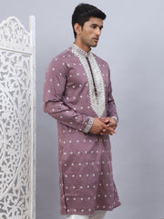 Men's Sequins Embroidered Kurtas