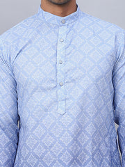 Men's Ombre Pure Cotton Straight Kurta