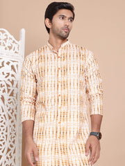 Printed Front Open Kurtas ( KO 5090Mustard )