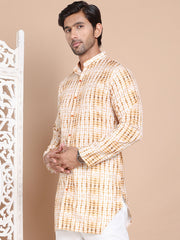 Printed Front Open Kurtas ( KO 5090Mustard )