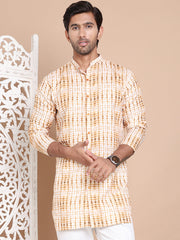 Printed Front Open Kurtas ( KO 5090Mustard )