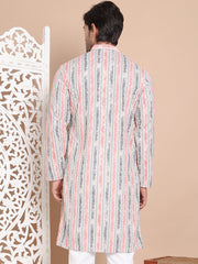 Printed and Emrbroidered Kurtas ( KO 5097Beige )