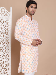 Printed and Emrbroidered Kurtas ( KO 5097Orange )