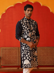 Embroidered Straight Kurtas. ( KO 5137Black )