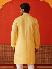 Embroidered Straight Kurtas. ( KO 5137Yellow )