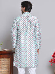 Digital Printed Straight Kurtas ( KO 5148Firozi )