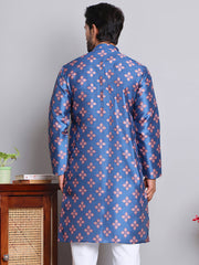 Digital Printed Straight Kurtas ( KO 5148Peacock )
