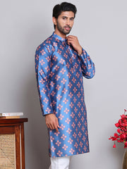 Digital Printed Straight Kurtas ( KO 5148Peacock )