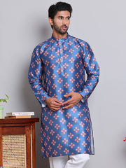Digital Printed Straight Kurtas ( KO 5148Peacock )