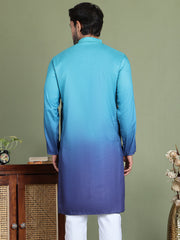 Sequins and Ombre Design Kurtas For Men ( ko 5154Blue )