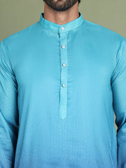 Sequins and Ombre Design Kurtas For Men ( ko 5154Blue )