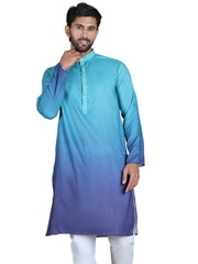 Sequins and Ombre Design Kurtas For Men ( ko 5154Blue )