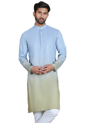 Sequins and Ombre Design Kurtas For Men ( ko 5154Firozi )