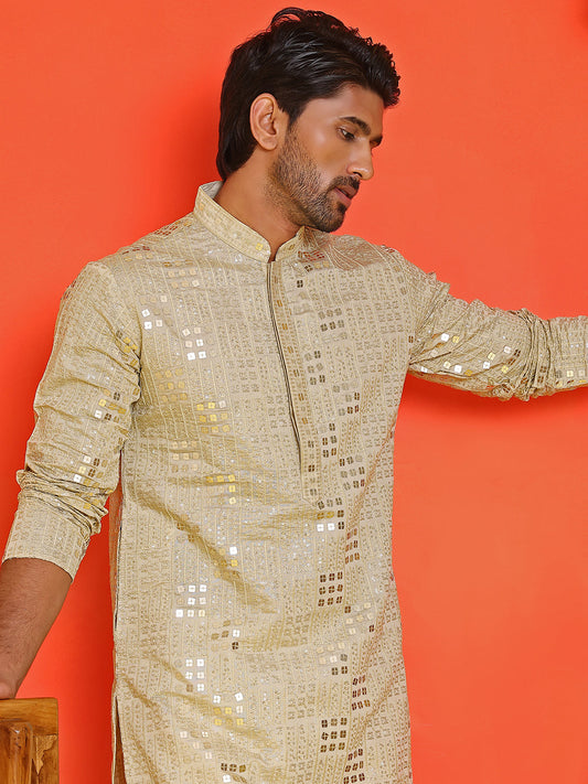 Embroidered & Sequins Kurtas ( KO 5233 Pista )