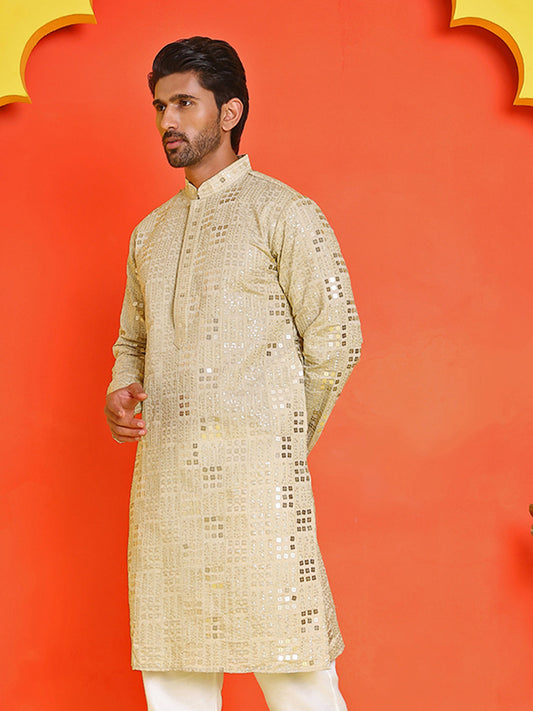 Embroidered & Sequins Kurtas ( KO 5233 Pista )