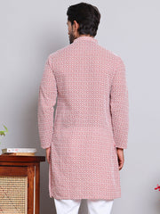 Floral Embroidered Kurtas ( INKOO 626Coral )